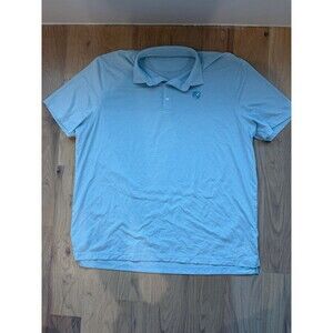 johnnie-O Polo Shirt Men’s XXL Light Blue Performance Golf Short Sleeve